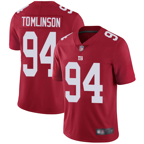 Men New York Giants 94 Dalvin Tomlinson Red Limited Red Inverted Legend Football NFL Jersey